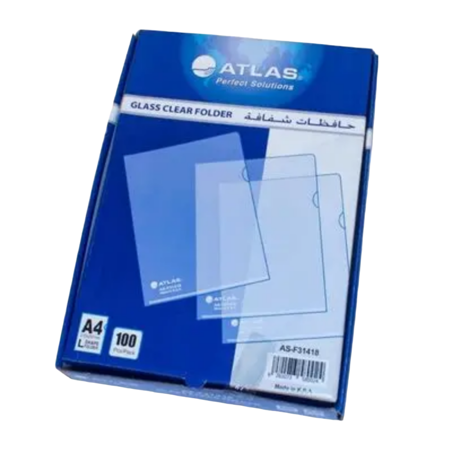 Atlas - A4 L Shape Clear Sheet Protector